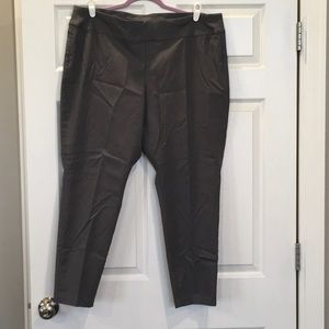 CJ Banks Stylish Ankle Pants - Plus Size - Gray